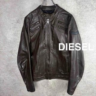 DIESEL - ディーゼル シープスキンレザー シングルライダース