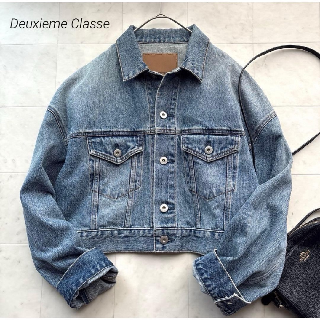 DEUXIEME CLASSE - ドゥーズィエムクラス Cropped Denim ジャケット G