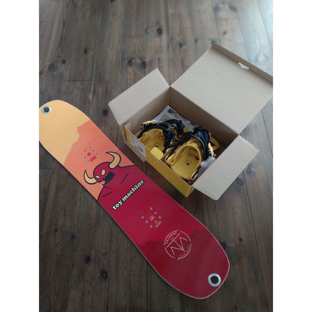 SALOMON スノーボードキッズ板90cm＆バインディングセット