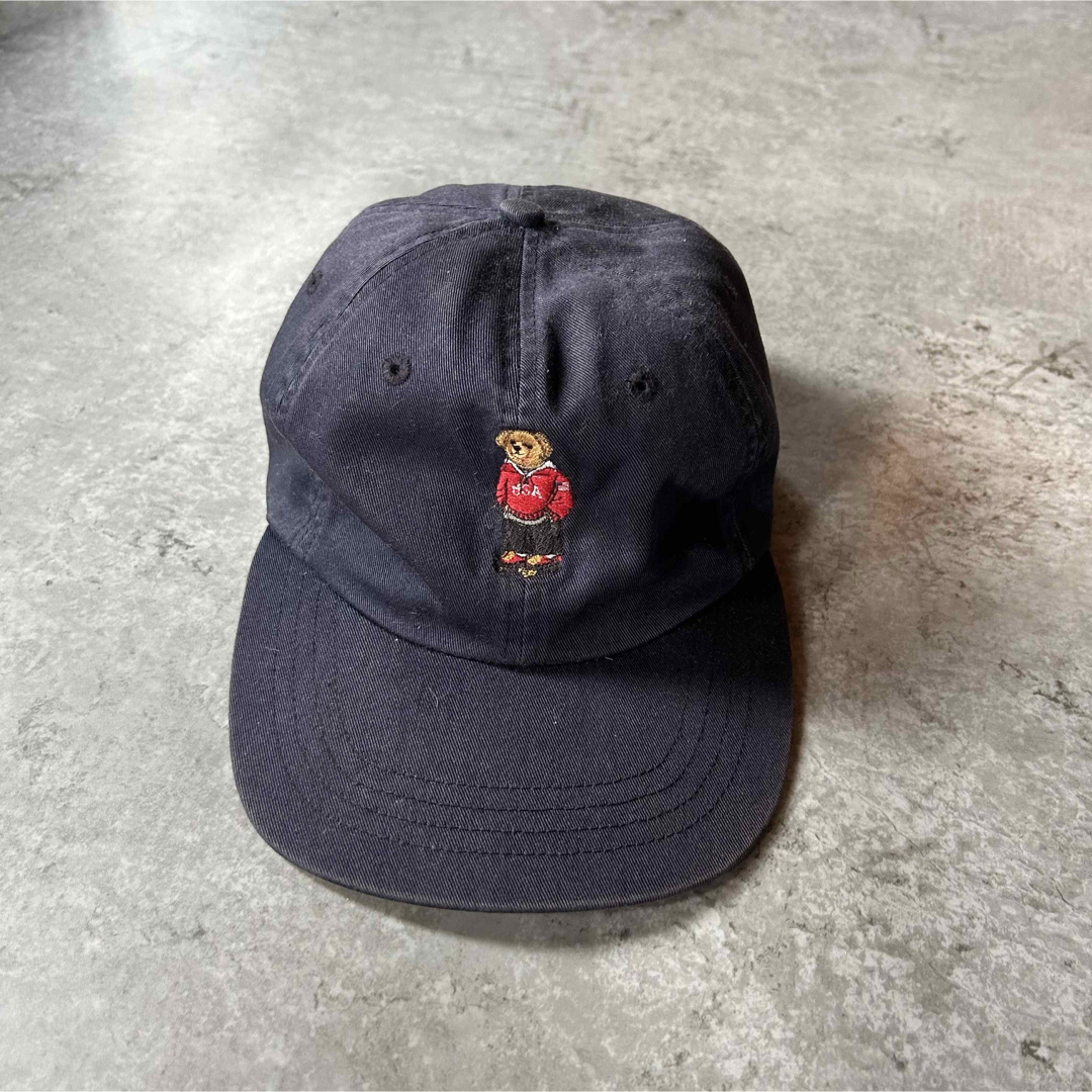 Ralph Lauren - 90s ポロスポーツ キャップ ネイビー ポロベアの通販