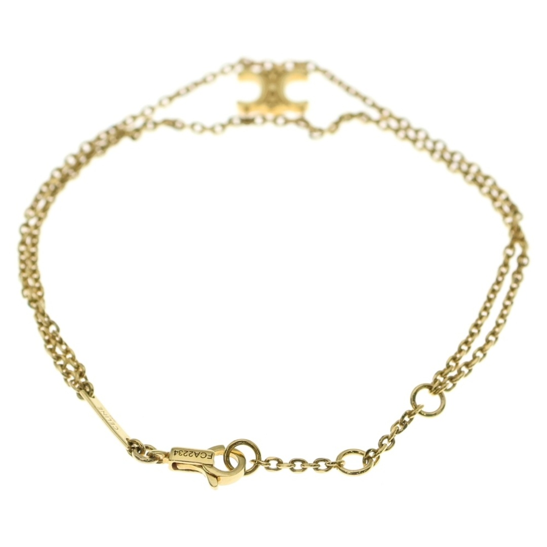 CELINE - CELINE セリーヌ トリオンフ チェーン ブレスレット ゴールド