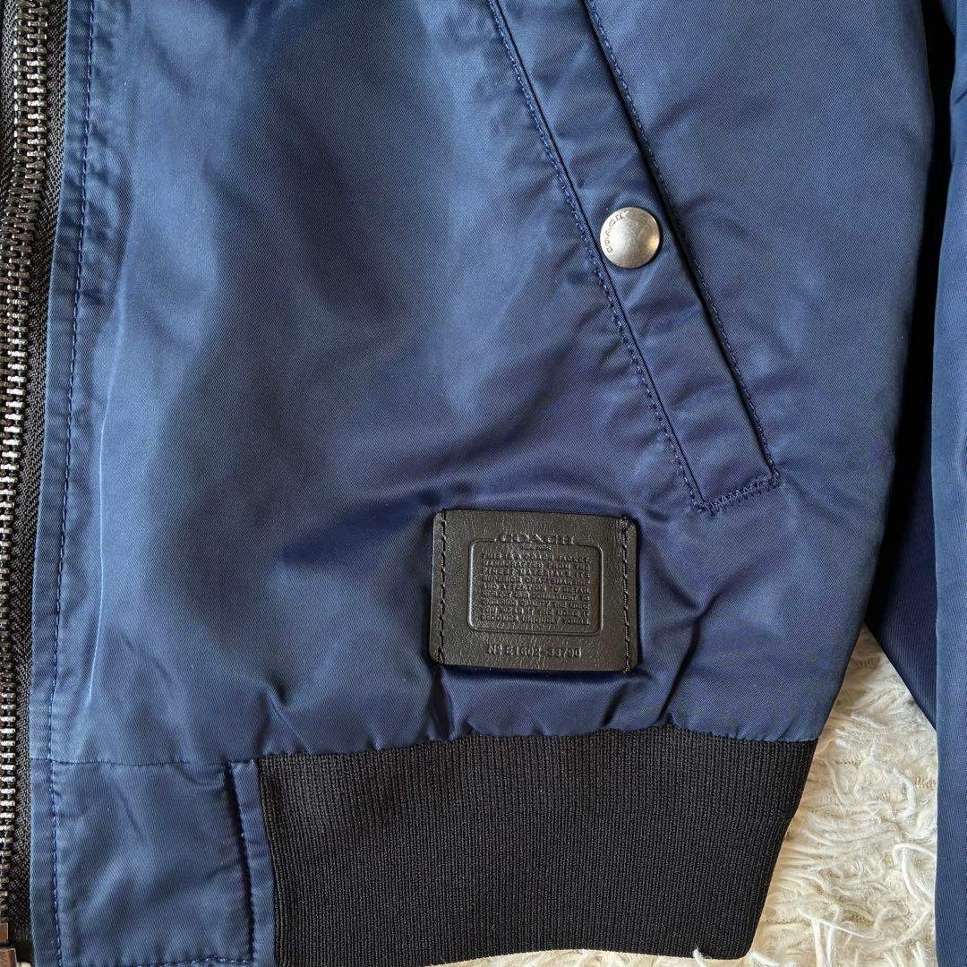 COACH - コーチ MA-1ジャケット ネイビー×カモフラージュ柄 メンズの