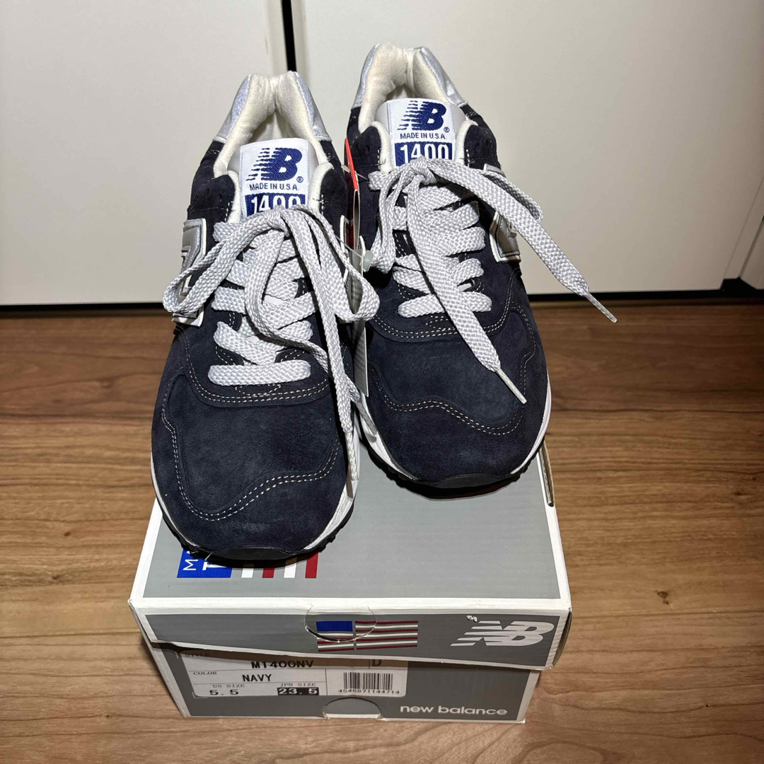 New Balance - 【希少・新品】New Balance M1400 ネイビー 23.5の通販