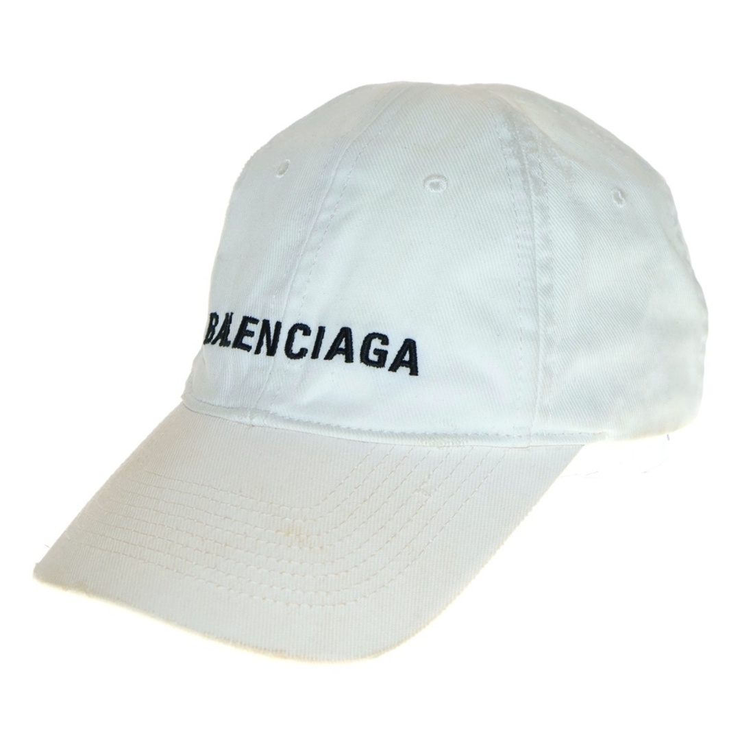 BALENCIAGA バレンシアガ ロゴ刺繍 キャンバス ベースボールキャップ