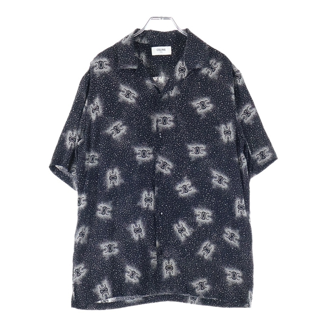 CELINE - CELINE セリーヌ 24AW トリオンフ総柄 シルクオープンカラー