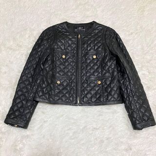 GRACE CONTINENTAL - ダイアグラム レザーファージャケットの通販 by