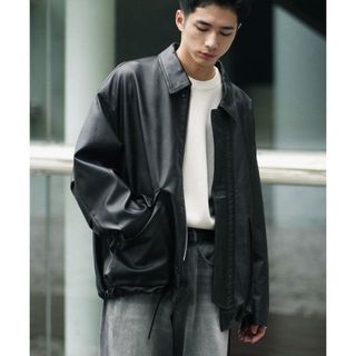 EKAM エカム ✨ 襟付き シングルライダースジャケット レザー