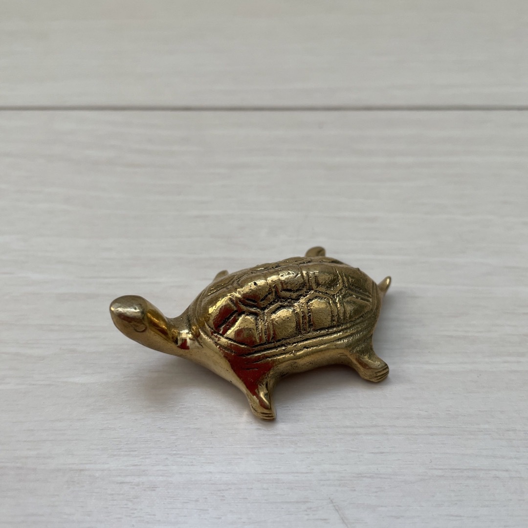 銅亀 置物 筆置き 文鎮 の通販 by ようこ's shop｜ラクマ