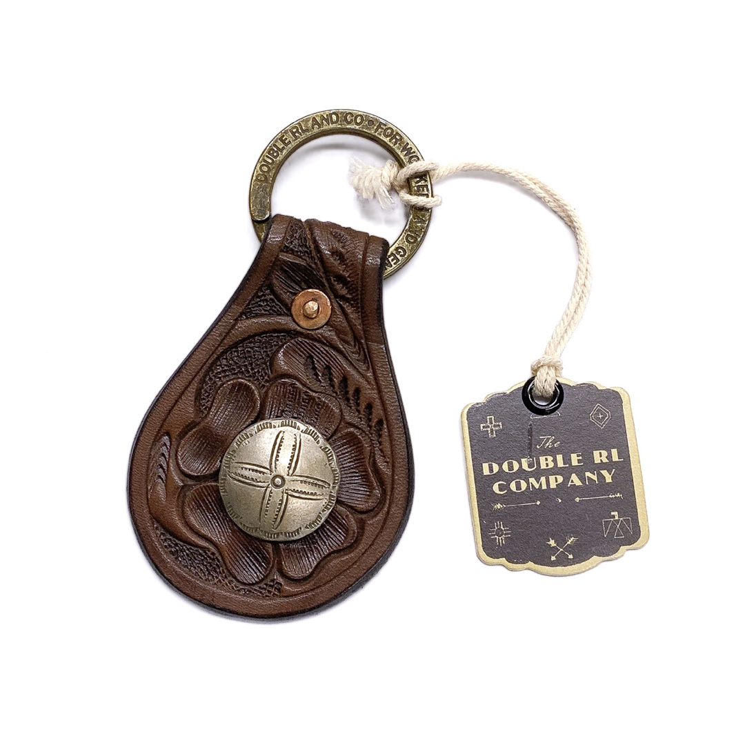 RRL - 新品 RRL ダブルアールエル ツールドレザー コンチョ キーフォブ