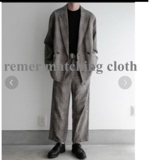 remer（リメール） グレンチェック オーバーサイズ セットアップの通販