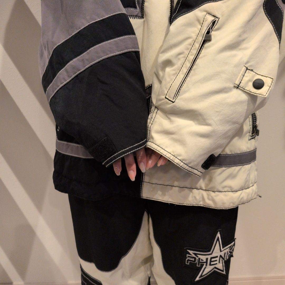 激シブ!!! PHENIX スノボ スキー ビブパンツ上下セット 星型総柄