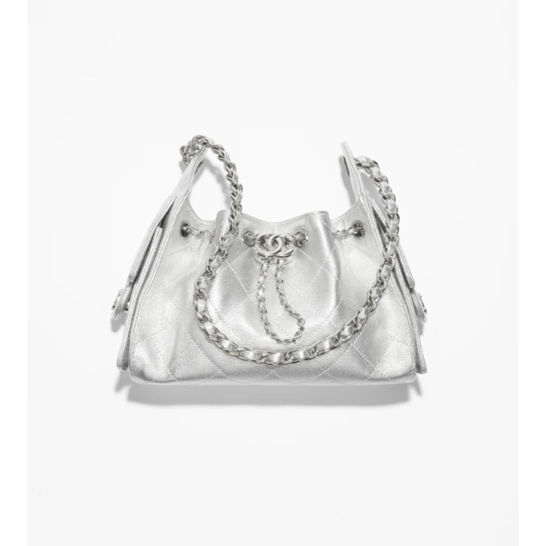CHANEL - 値下げ！新品 CHANEL 25 ハンドバッグ ミニ シルバー