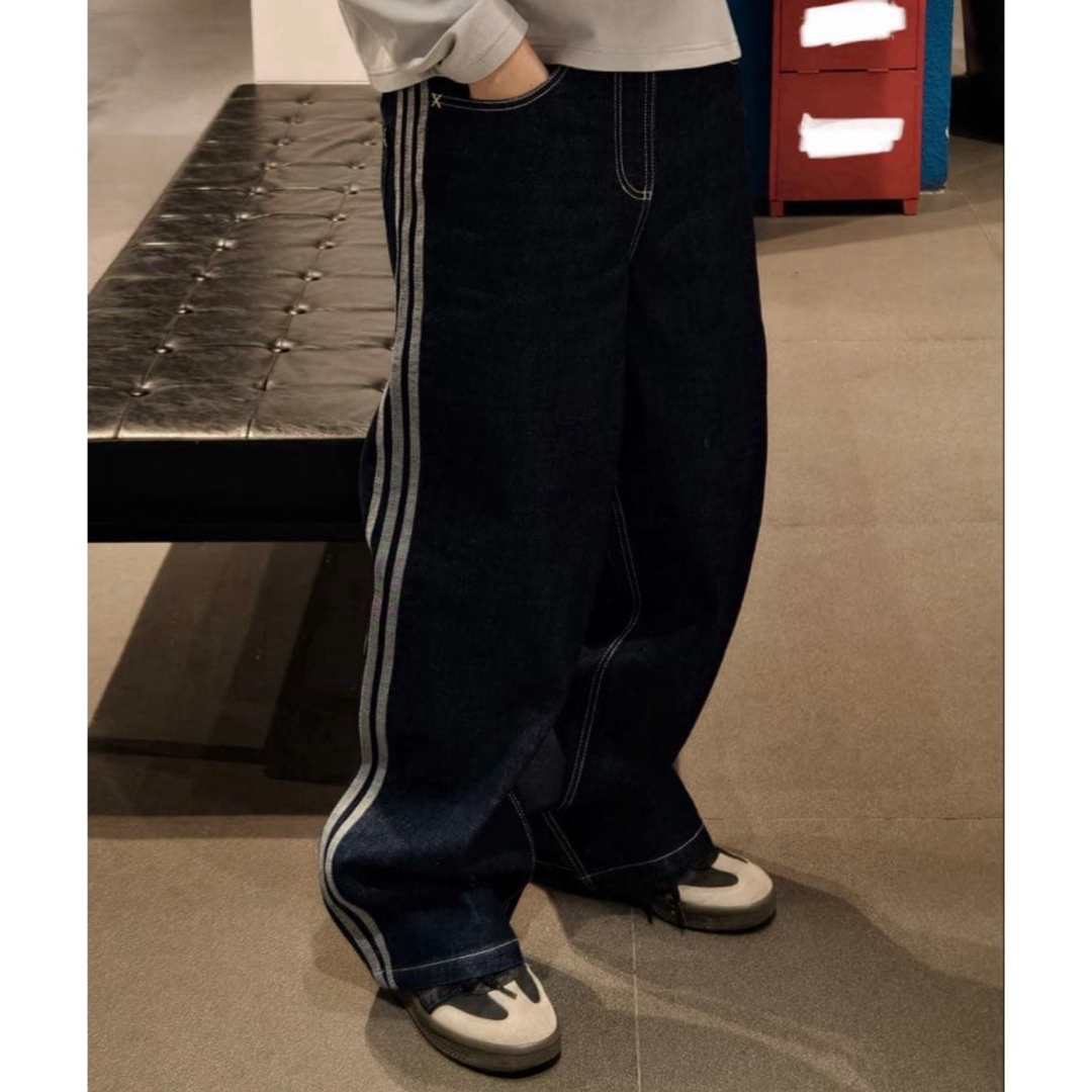 adidas Originals - 新品30 Adidas ワイドレッグ スケーターデニム