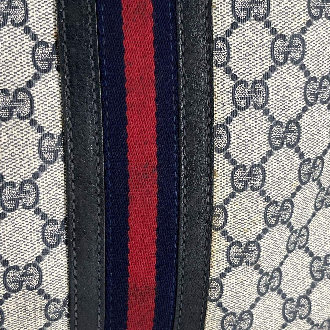 GUCCI - オールドグッチ ボストンバッグ GGスプリーム シェリーライン