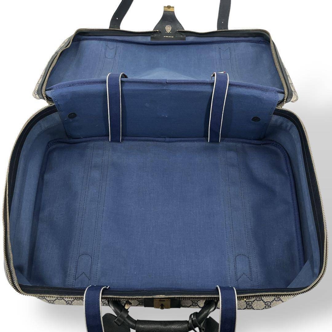 GUCCI - オールドグッチ ボストンバッグ GGスプリーム シェリーライン