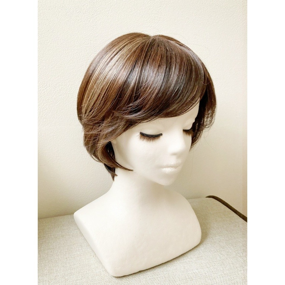銀座サロン KAZUE WIG 「ショート＆ボブ」 メッシュブラウンの通販 by