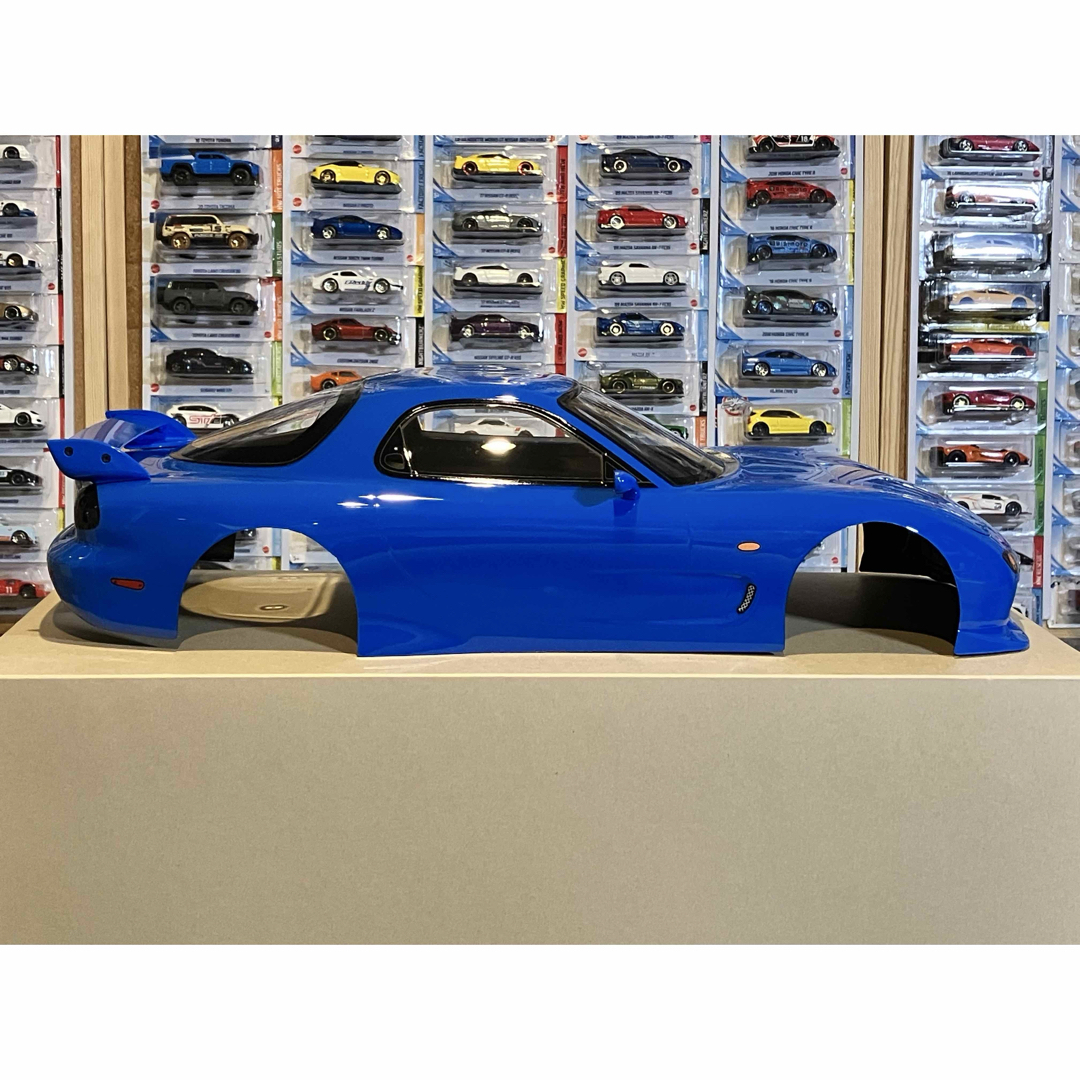 タミヤ ラジコン マツダ RX-7 塗装済 スペアボディブリリアントブルー