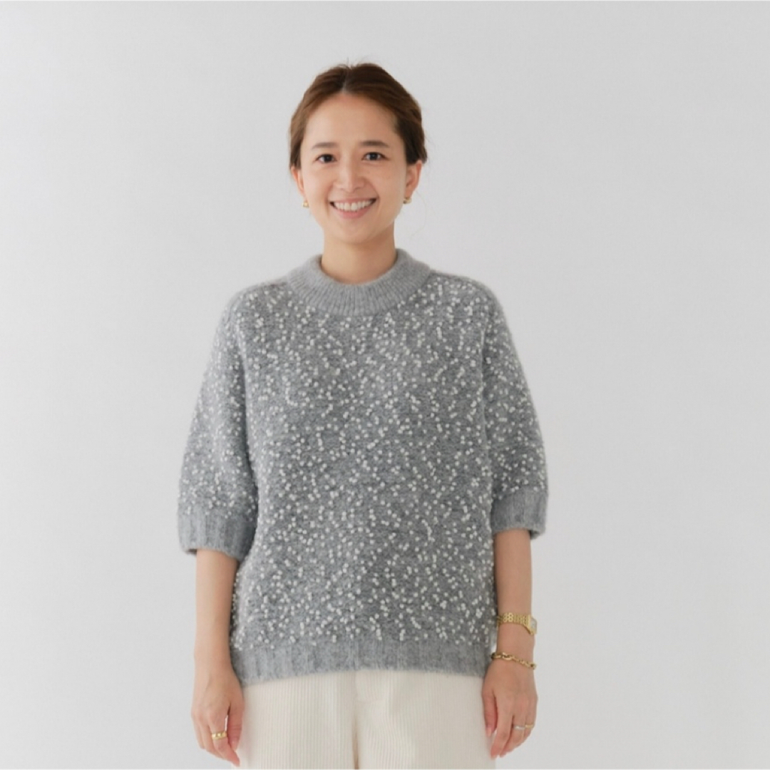 新品タグ付き⭐︎shirocon ポッピングシャワーニット38 グレー yoriの