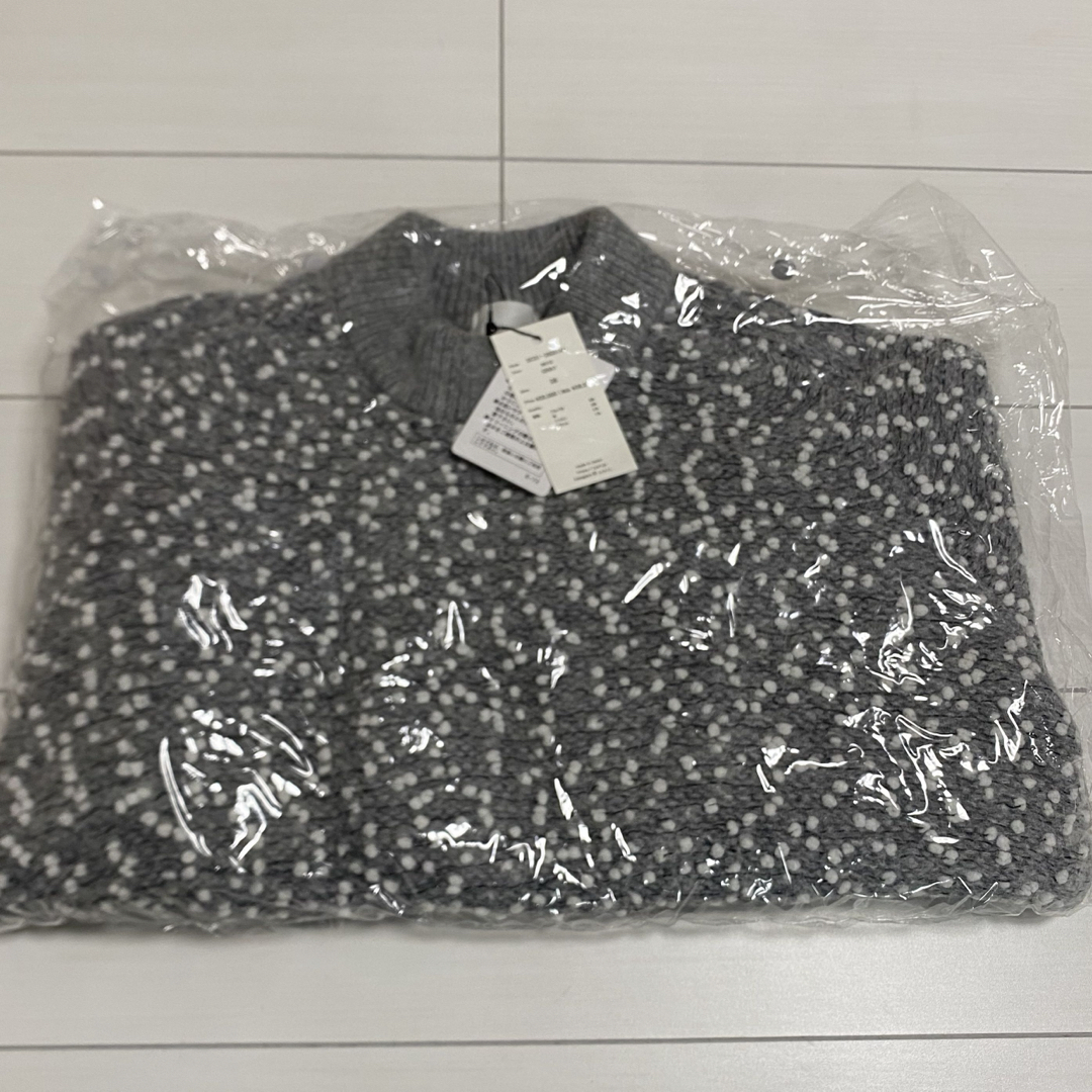 新品タグ付き⭐︎shirocon ポッピングシャワーニット38 グレー yoriの