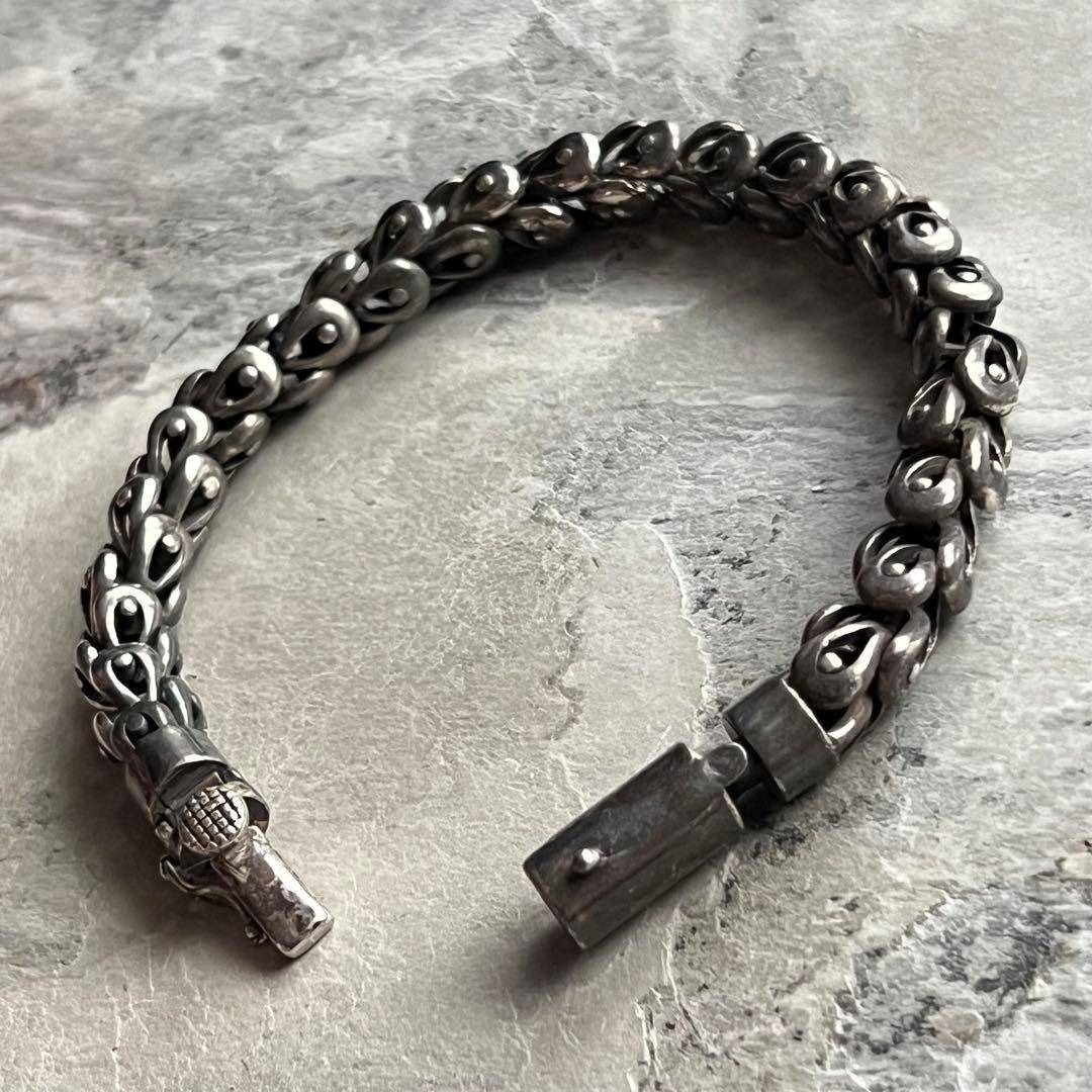 VINTAGE ヴィンテージ スケイル チェーン ブレスレット 鱗 バックル