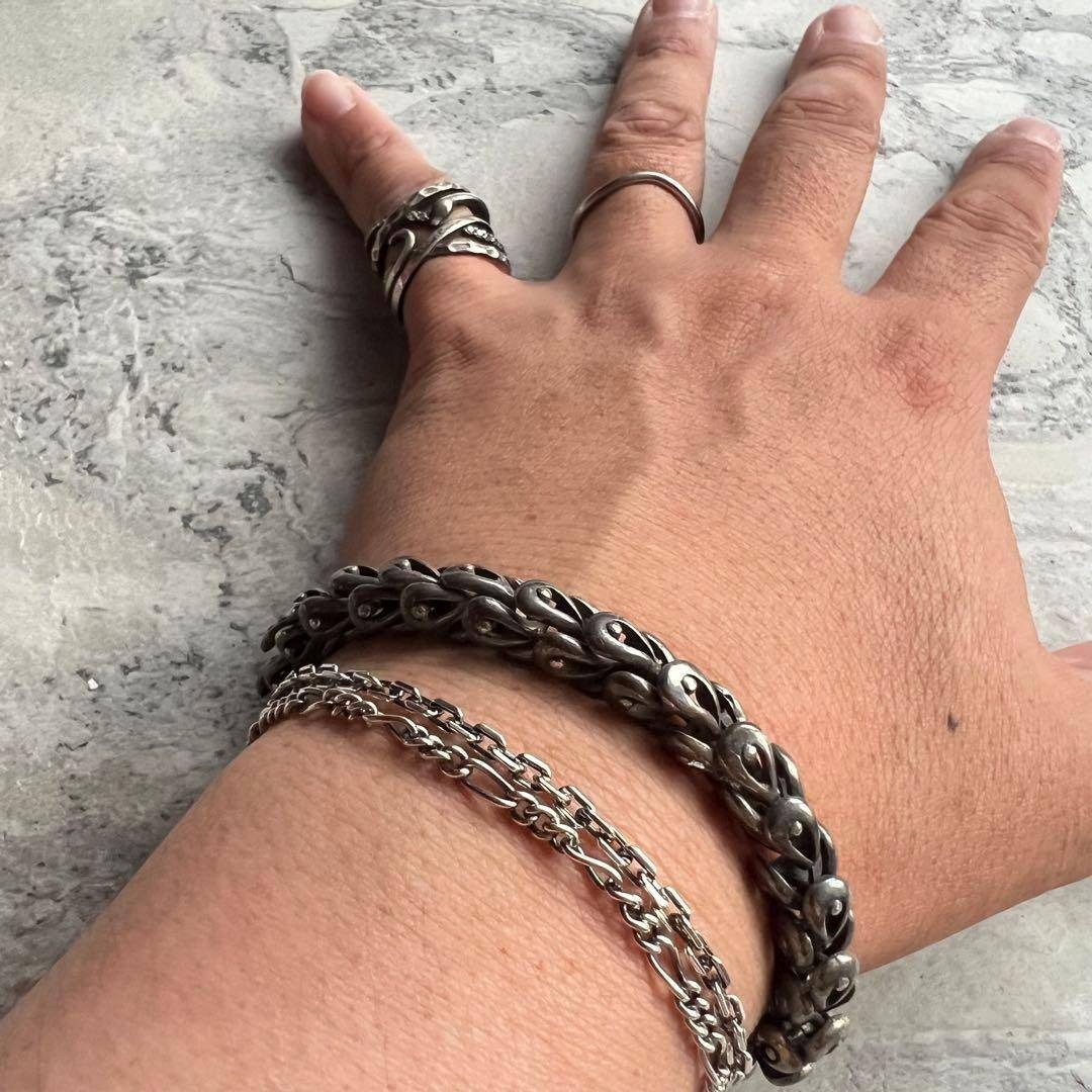 VINTAGE ヴィンテージ スケイル チェーン ブレスレット 鱗 バックル