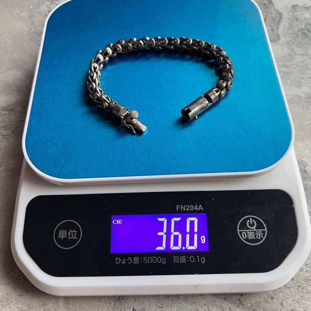 VINTAGE ヴィンテージ スケイル チェーン ブレスレット 鱗 バックル