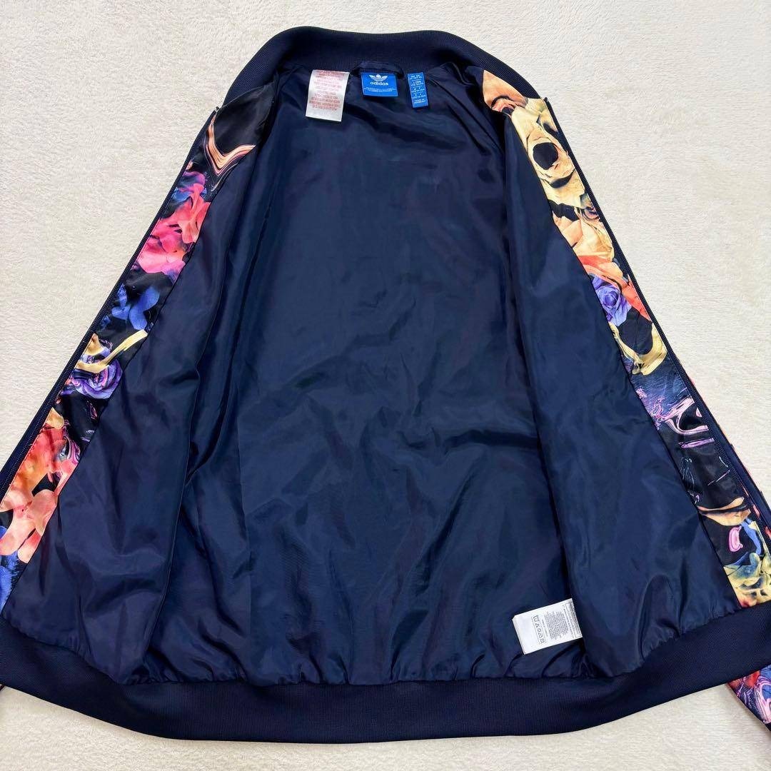 adidas - 未使用級 アディダス トラックジャケット ロゴ フラワー