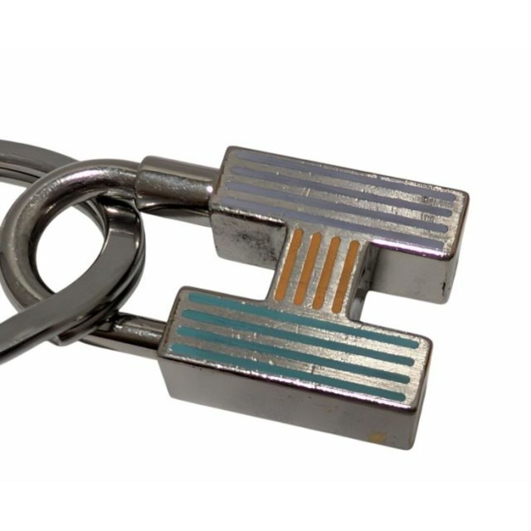 エルメス カデナ キーリング クイズ レインボー Hロゴ パラジウム