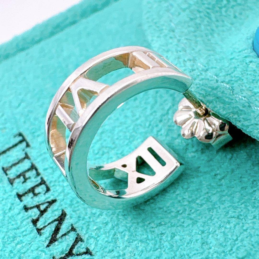 極美品 ティファニー オープンアトラス フープ ピアス シルバー925 極