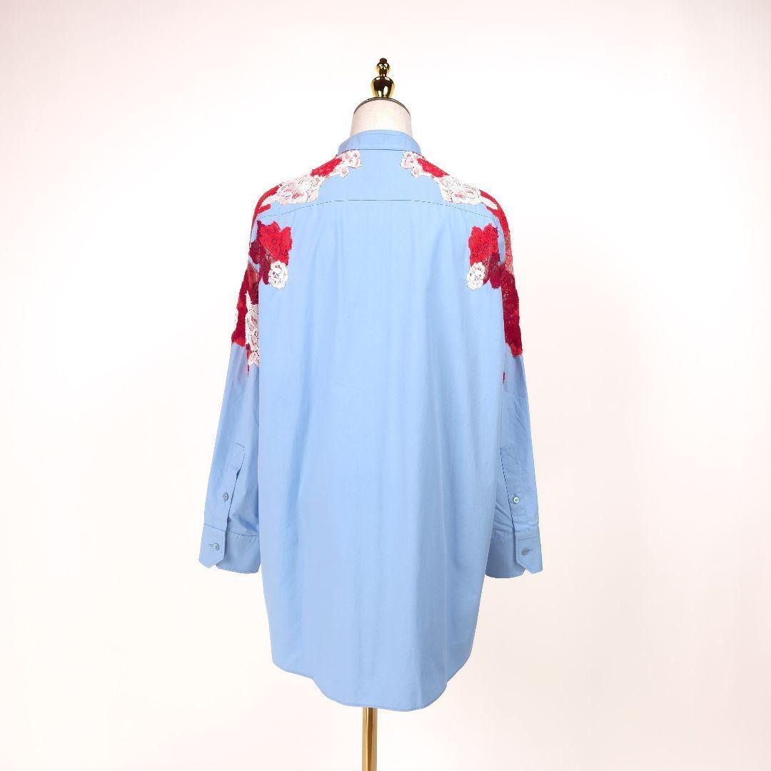 VALENTINO - 新品 ヴァレンティノ フラワーレース切替 シャツ ブラウス