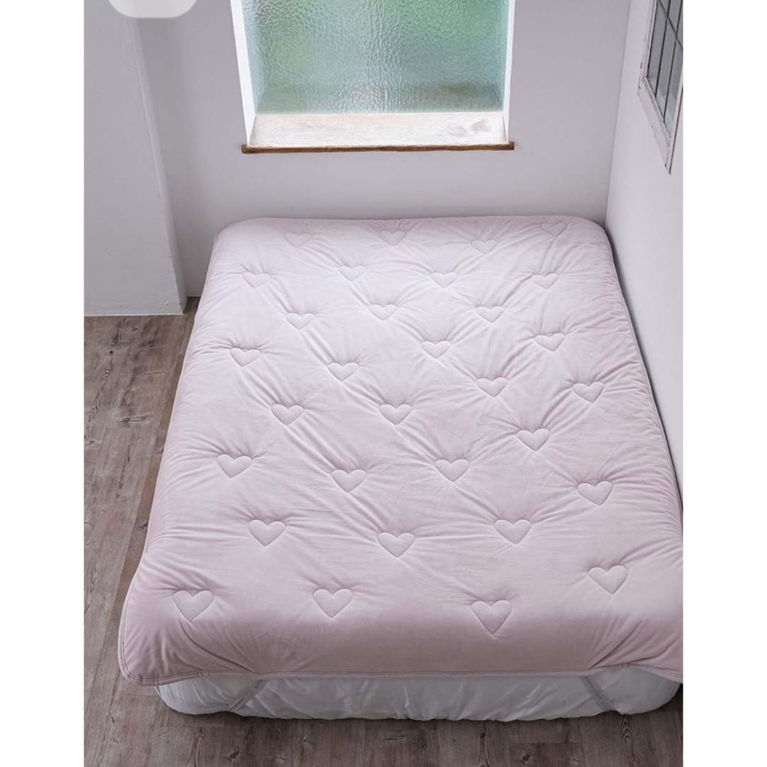 gelato pique - gelatopique sleep ハートキルト 敷きパッド ダブルの