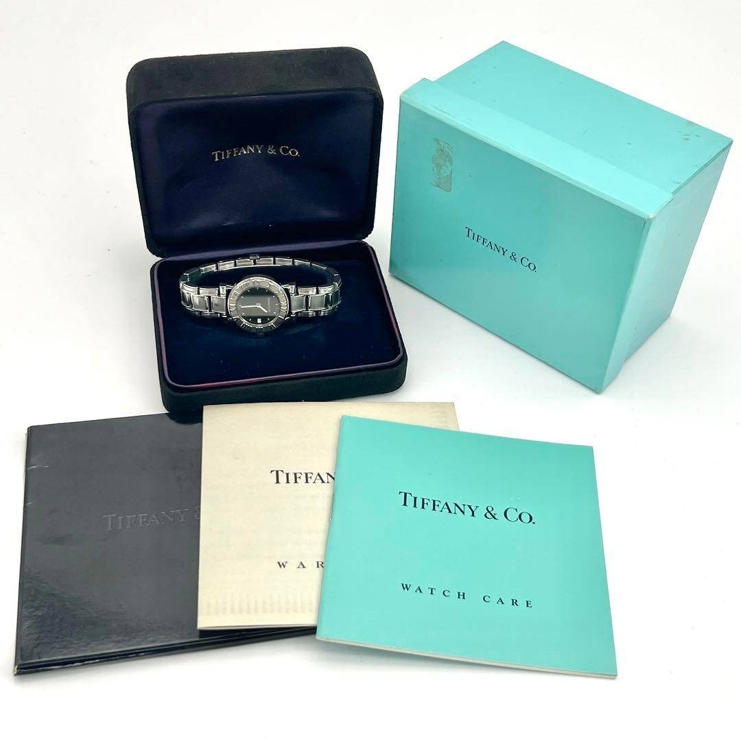 Tiffany & Co. - 美品✨ ティファニー 時計 アトラス ラウンド 黒文字