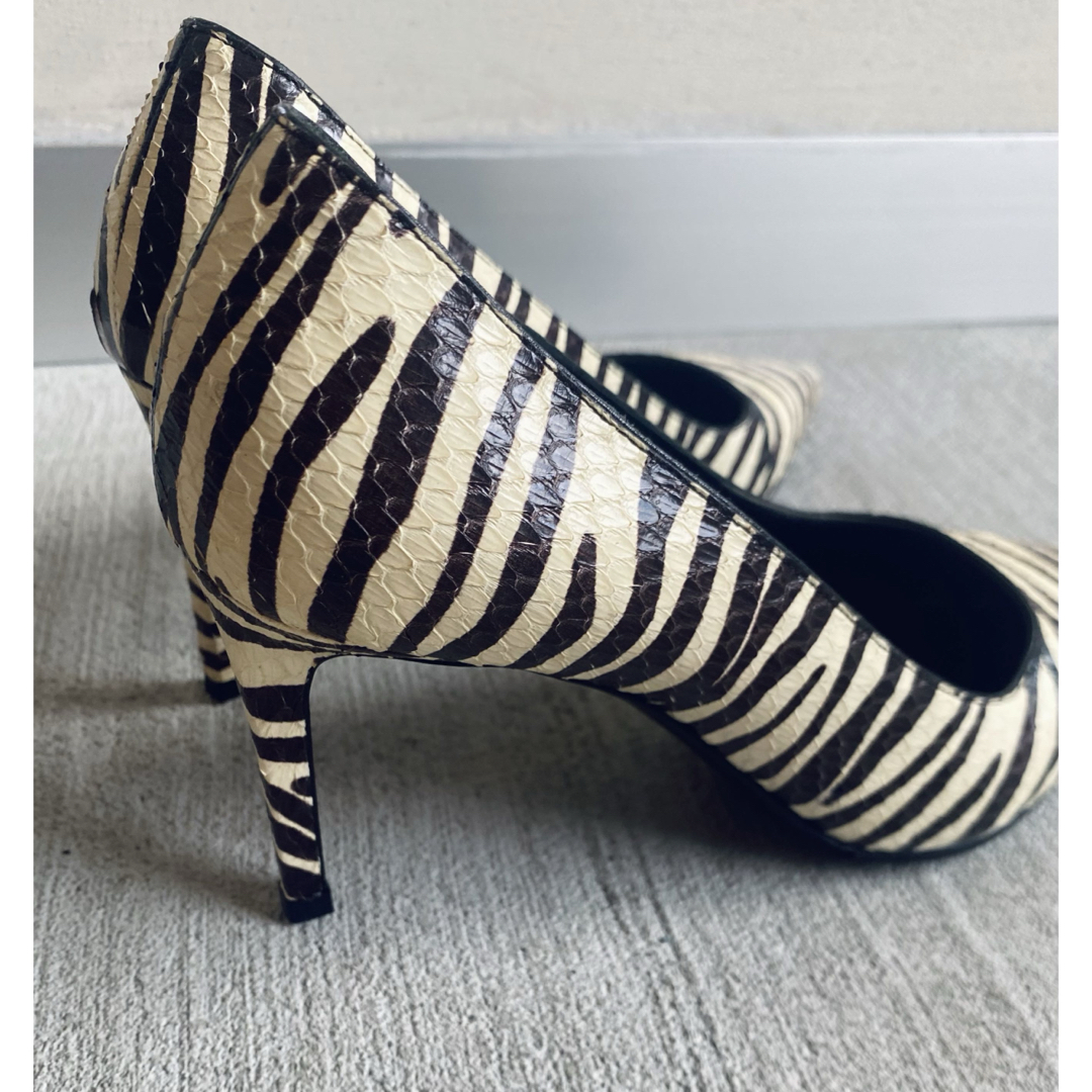 SAINT LAURENT - SAINT LAURENT PARIS ゼブラパンプス 36 サンローラン