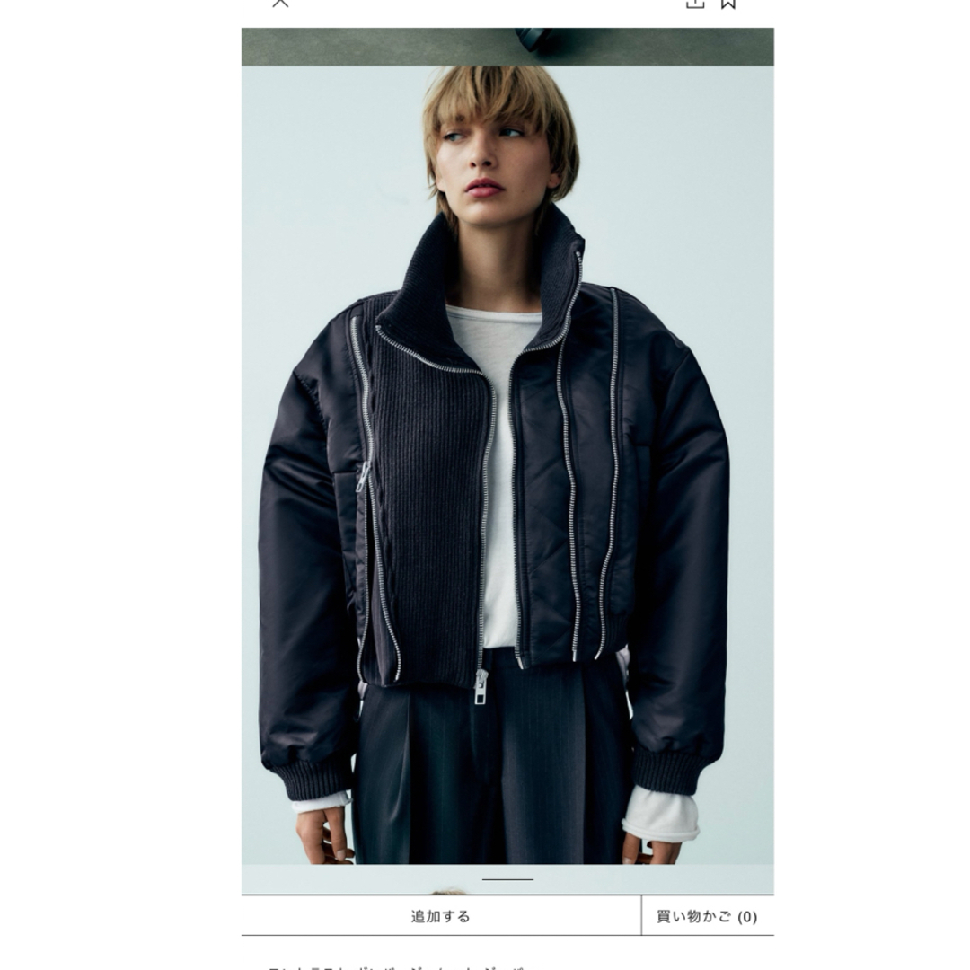 ZARA - ZARA ザラ コントラスト ボンバージャケット sacai MA-1の通販