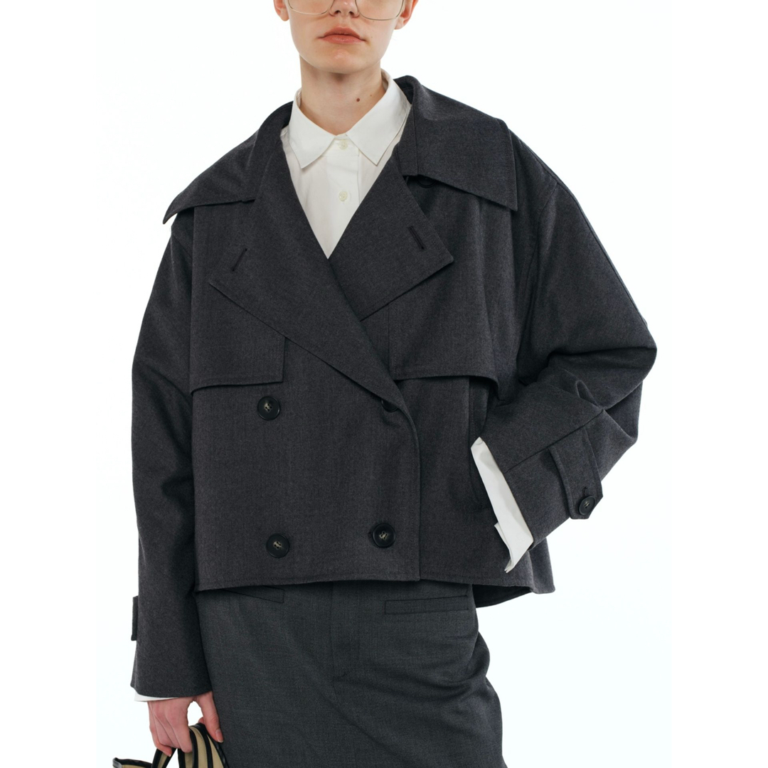 MINITZ - 【完売/美品】MINITZ SHORT TRENCH WOOLアパルトモン別注の
