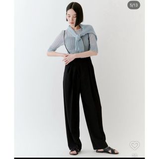 STUNNING LURE - STUNNING LUREギャザーサロペット 新品ブラック