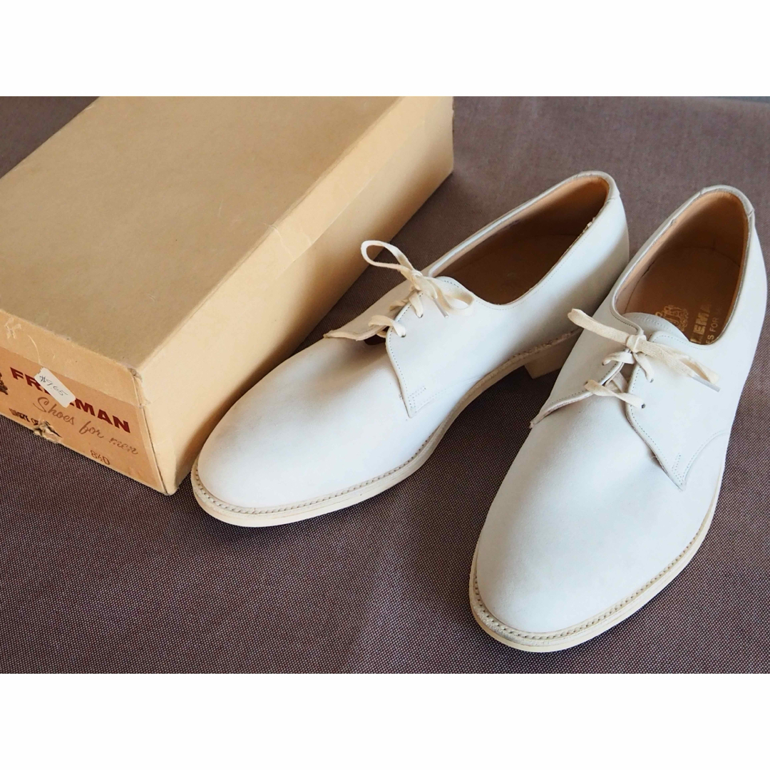 60s Freeman White bucks shoes W/Box