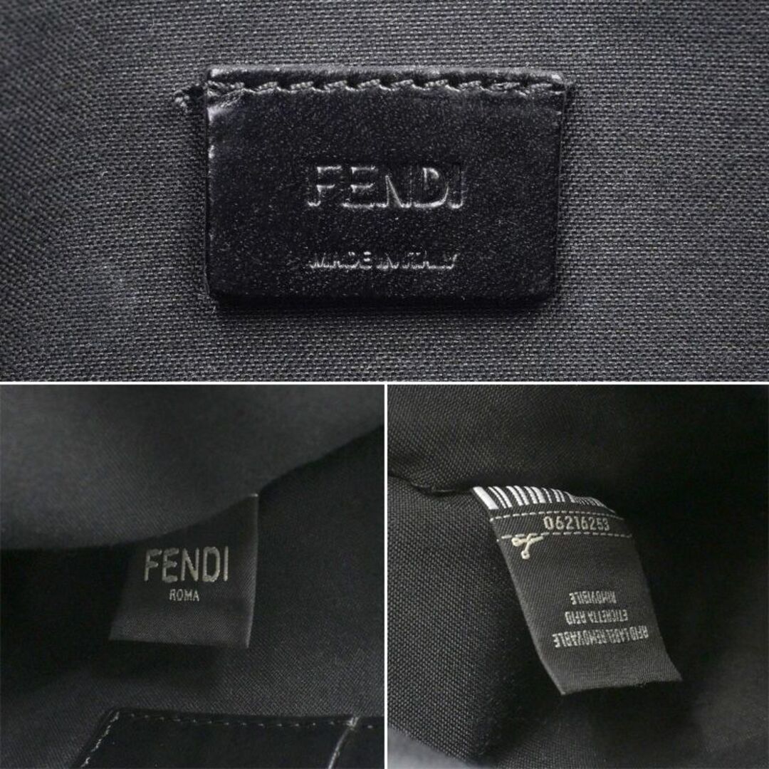 FENDI - フェンディ クラッチバッグ 7N0105 ナイロン グリーン