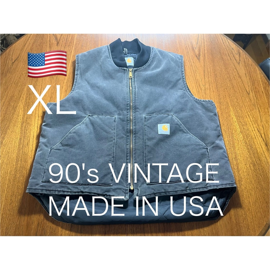carhartt - USA製！90's Vintage Carhartt ベスト VEST 腰ゴムの通販
