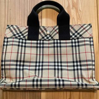 希少】BURBERRY BLUE LABELトートバック ブラックノバチェック 【公式
