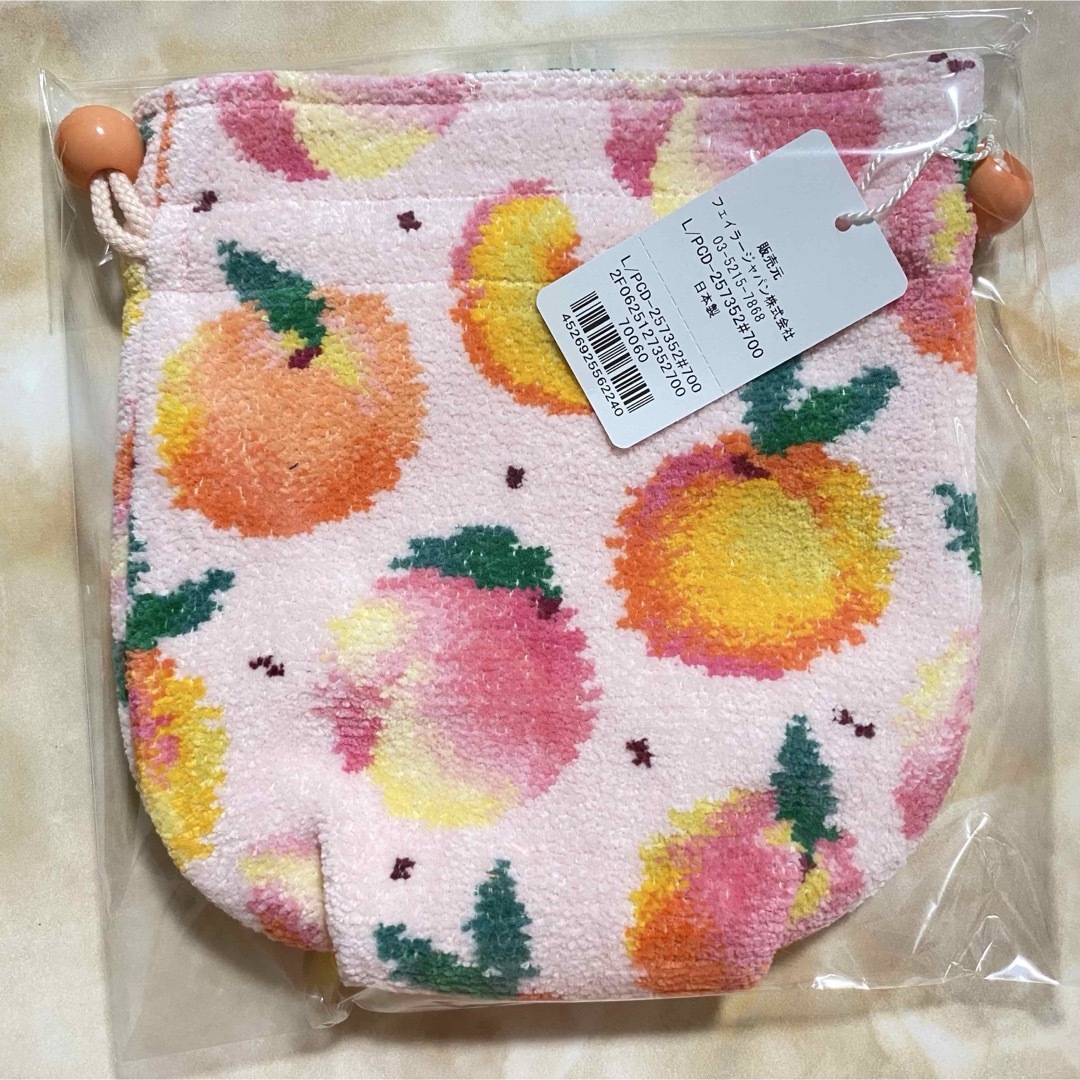 FEILER - 限定♡ラブラリー バイ フェイラー♡ピーチドット♡巾着