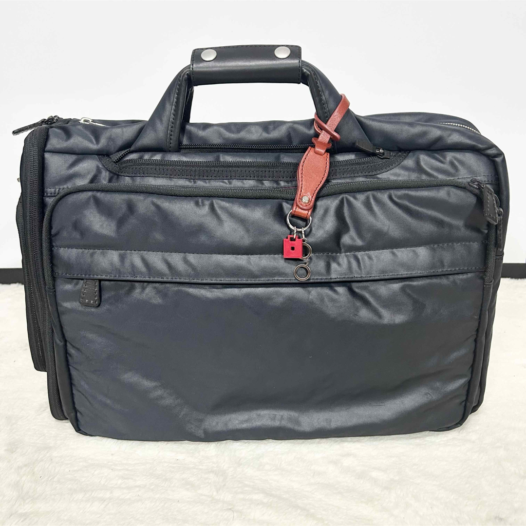 希少！豊岡鞄×鯖江眼鏡 眼鏡収納付き ブリーフケース 3way ビジネスバッグ