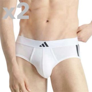 adidas - adidas アディダス ローライズブリーフ M(S) 2枚セット 白