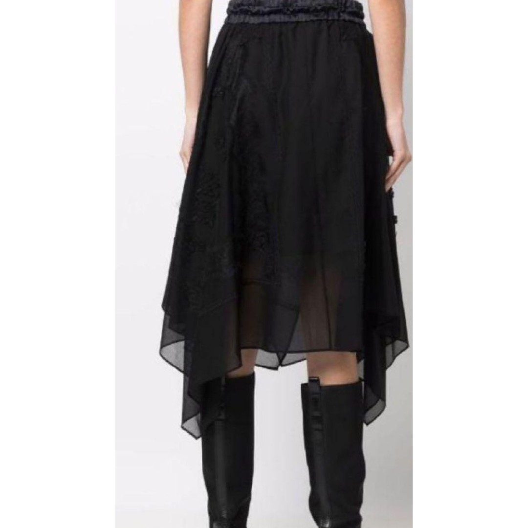 sacai - sacai アシメトリー スカート レースの通販 by さくら｜サカイ