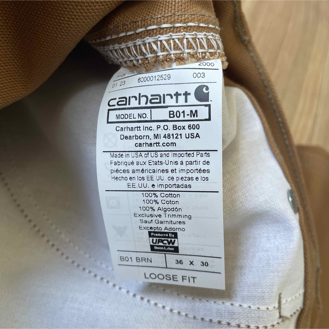 carhartt - 新品 Carhartt B01-M ダブルフロントダックパンツ LOSE FIT