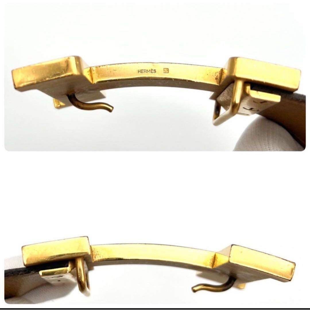 HERMES - エルメス ベルト コンスタンス H金具 ゴールド ブラック