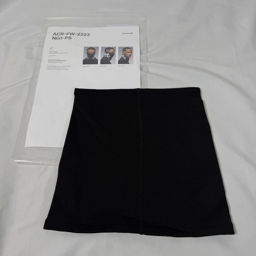 ACRONYM NG-1-PS FW2223 ネックゲイター ブラック 初期ロゴの通販 by