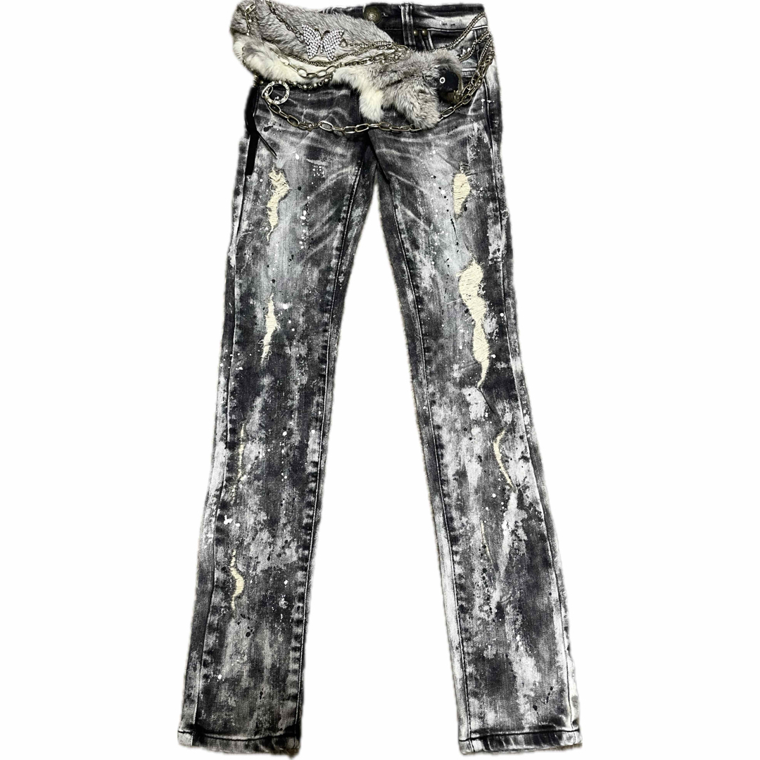 d.i.a. GARULA fur belt denim pants ベルト