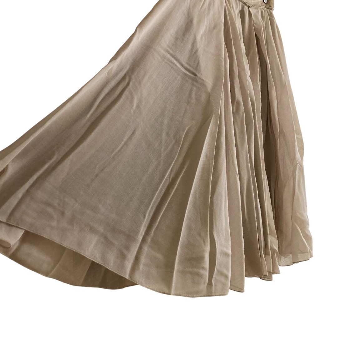 FOXEY - 美品 FOXEY フォクシー シフォン ミディ丈 タック フレア