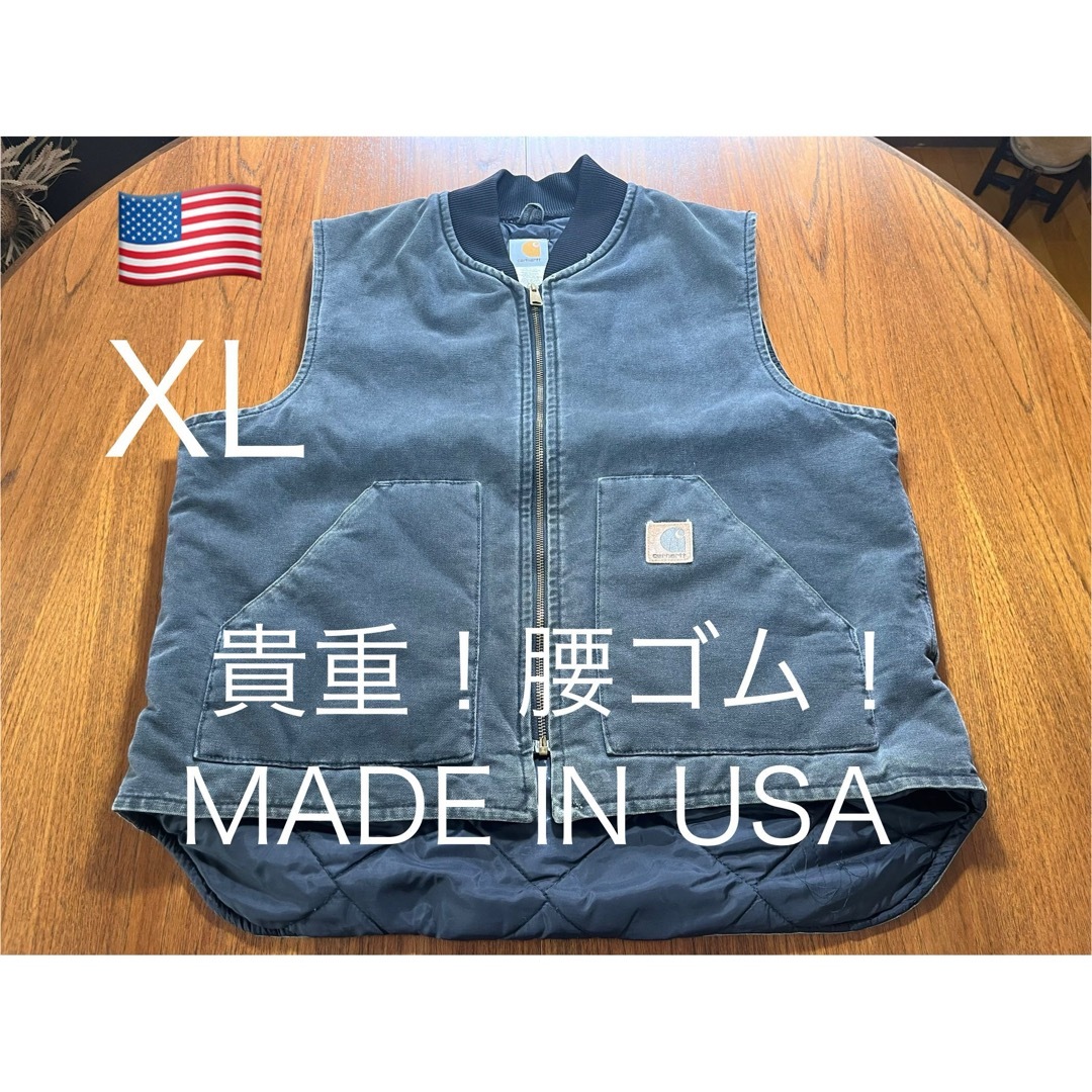 carhartt - USA製！貴重！腰ゴム！CARHARTT VEST ベスト ヴィンテージ